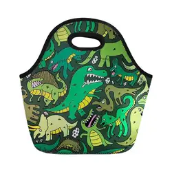 THIKIN мультфильм Динозавр модная сумка для еды для женщин Термосумка для пищи Водонепроницаемая семья выходные мешок для пикника