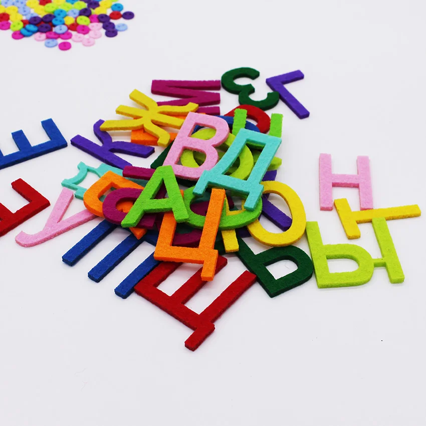 CMCYILING мультяшный войлочный алфавит для шитья скрапбукинга ручной работы, игрушка для украшения дома, войлочный набор для рукоделия с буквами, 33 шт