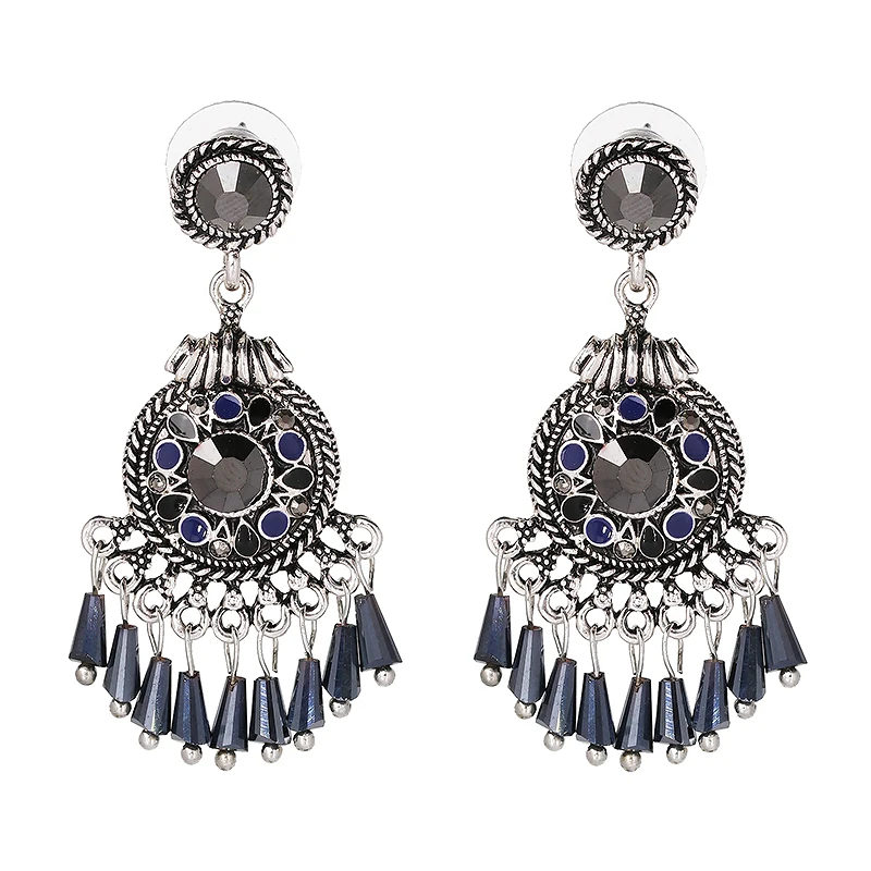 2017 New Gypsy Statement Earrings Boho Ethnic Rope Tassel Charm Indian