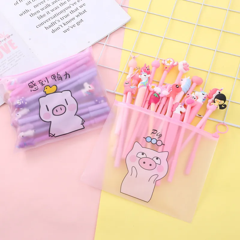 Helpro 20 шт./лот креативная гелевая ручка в стиле мультфильма Kawaii Серия животных