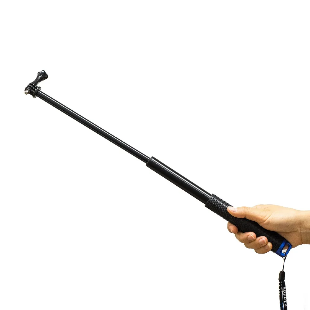 Kaliou Red Green Blue Golden Black Extendable 36 Inch Waterproof Monopod Selfie Stick for Gopro 6 5 4 3 2 1 SJ4000 Action Camera