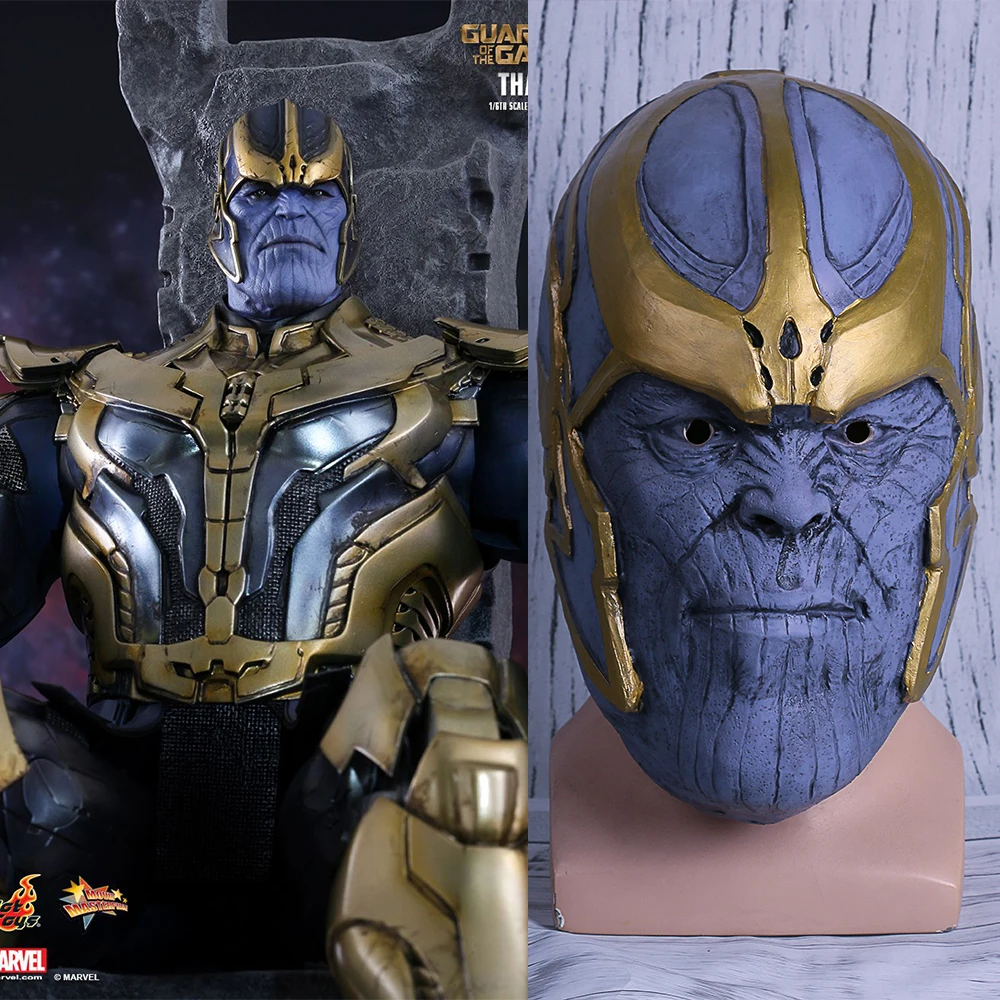 

2018 Avengers: Infinity War Mask Thanos Mask Cosplay Full Head Latex Super Hero Costume Halloween Party Prop