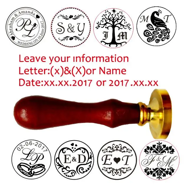  customize Wax Seal Stamp logo Personalized image custom sealing wax sealing stamp wedding Invitatio