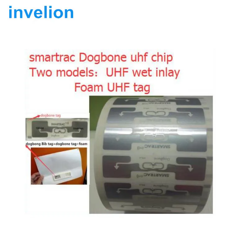 DOGBONE uhf rfid Метка 860-960 МГц высокочастотный пассивный EPC GEN2 применяется в беге гонка синхронизации