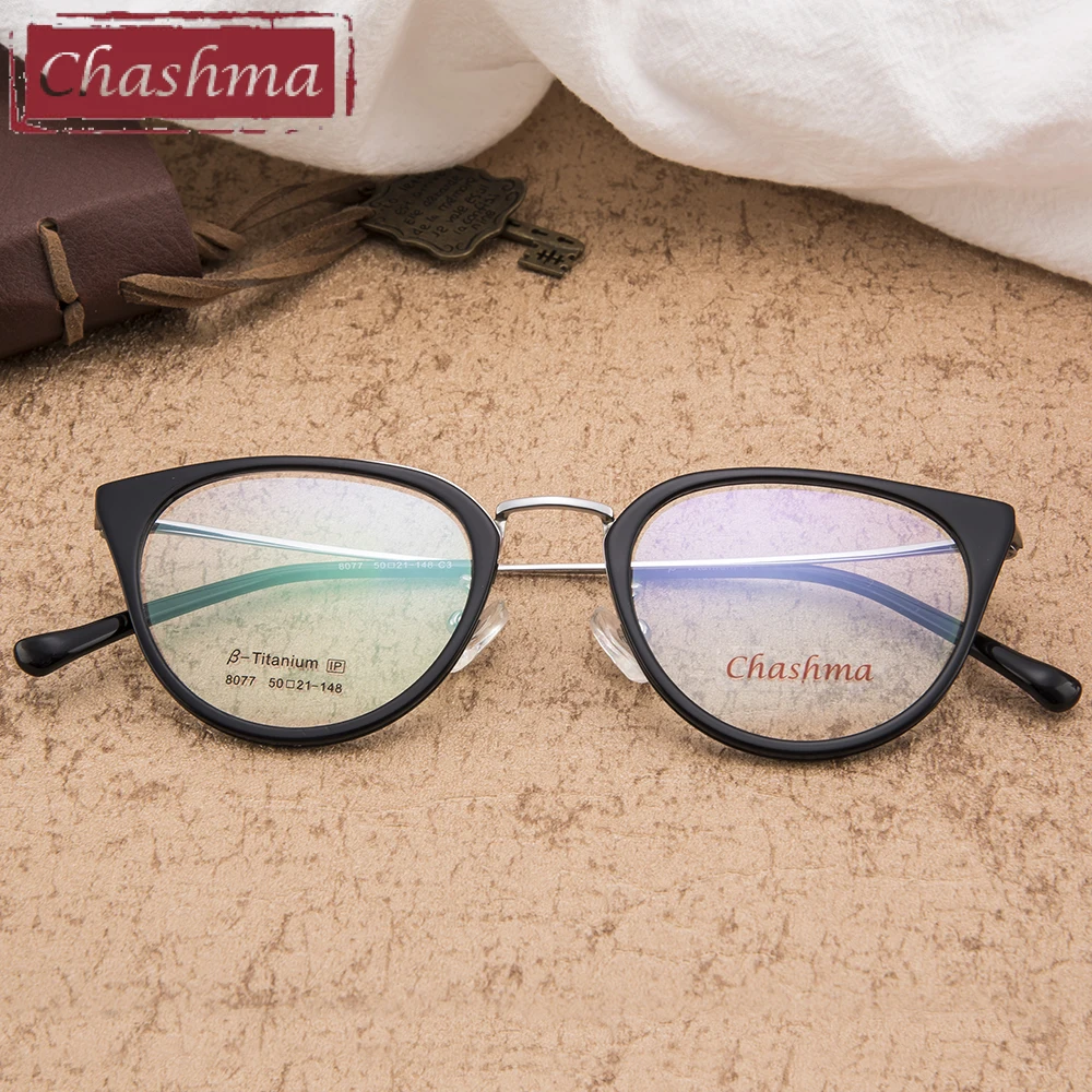 Брендовые высококачественные женские очки Chashma кошачий Глаз Модные маленькие с