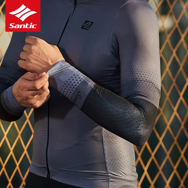 

Santic Cycling Arm Sleeve Running High Elastic Arm Warmers MTB Road Bike Breathable Spring Summer Arm Sleeves For Sun Protection