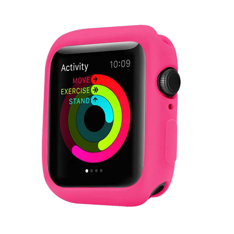 Мягкий силиконовый ремешок для наручных часов Apple Watch полос 4/3/2/1 Спорт браслета из