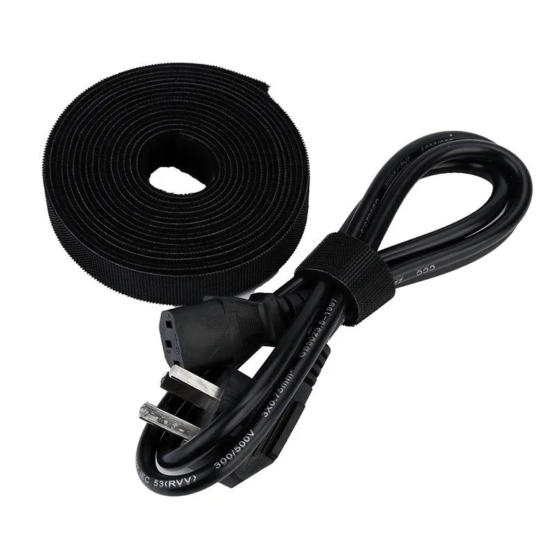 Reusable Nylon Strap Hook and Loop Cable Bundle Cord Ties Tidy