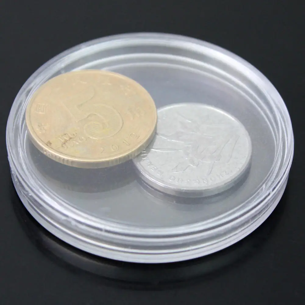 Buy New 10 PCS Coin Capsules Clear Plastic Money Box