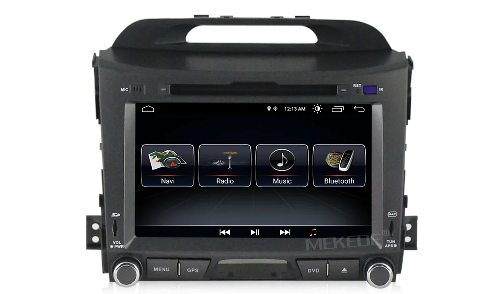 Top Quad core Android8.1 car multimedia player for kia sportage 2011-2015 support dvd player gps navigator Bluetooth radio 3G wifi 3