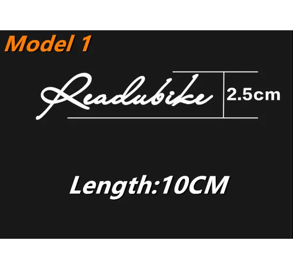 English Name Sticker Decal Latin alphabet Customize Reflective Waterproof Mountain MTB Road Bike Frame Fork Bicycle Sticker