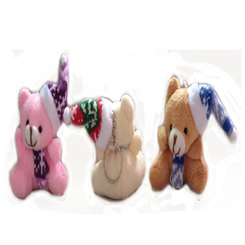 5.5cm 30pcs Small Teddy Bear Plush Toys Christmas Bear Dolls Xmas Home Tree Decor Promotional Gift  (4)