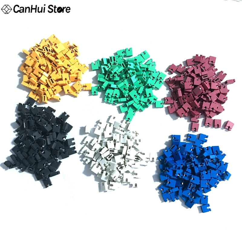 600PCS 6 Color Each 100 PCS 2.54mm Standard Circuit Board Jumper Cap Shunts Short Connector cap Red White Blue | Обустройство дома