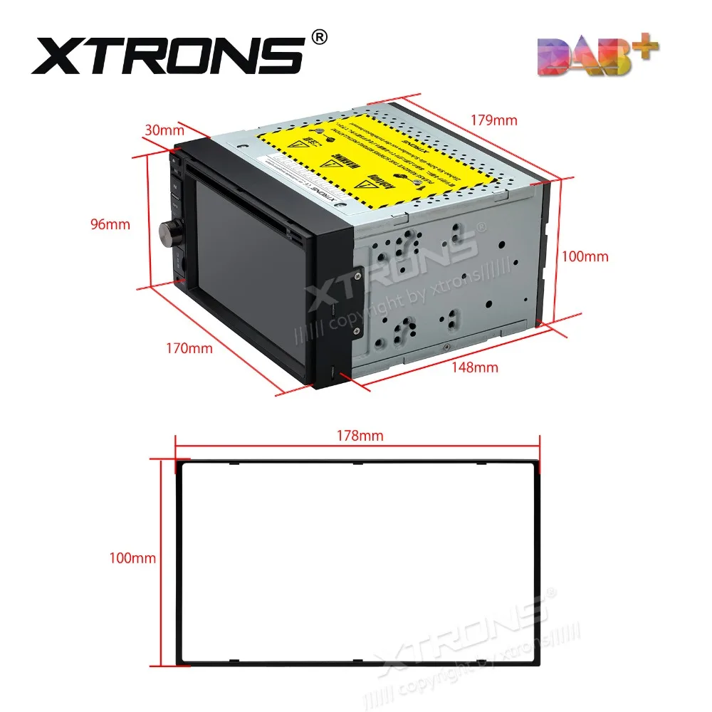 XTRONS 6 2 дюйма универсальный din Автомобильный Радио Стерео DVD плеер DAB + Canbus GPS