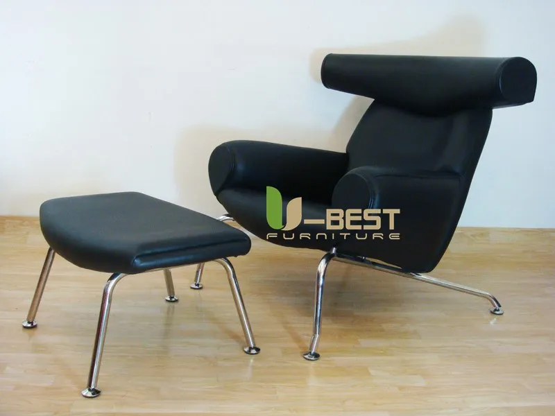 OX lounge chair designer chair leather leisure chair  (1)
