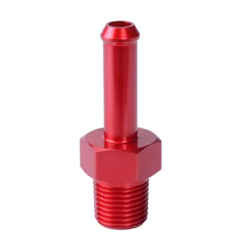 

1/8" NPT MALE STRAIGHT TO 1/4" HOSE BARB NIPPLE BLUE ALUMINUM ANODIZE AN4 FITTING ADAPTER