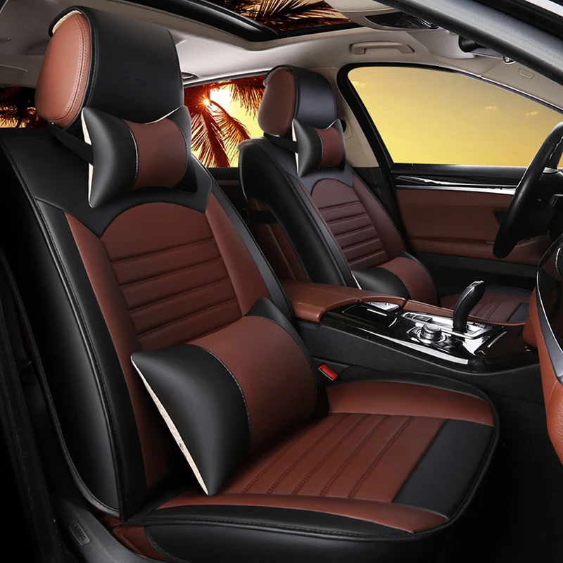

Universal pu leather car seat cover auto seats covers for Mitsubishi Group i miev colt lancer eclipse cross rvr asx outlander