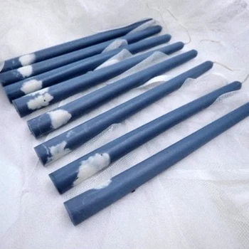 

1 Pcs Unique Design 100% Handmade Long Stick Candles Wedding Decorative Christmas Dinner Home Decoration Cloud Design Candle