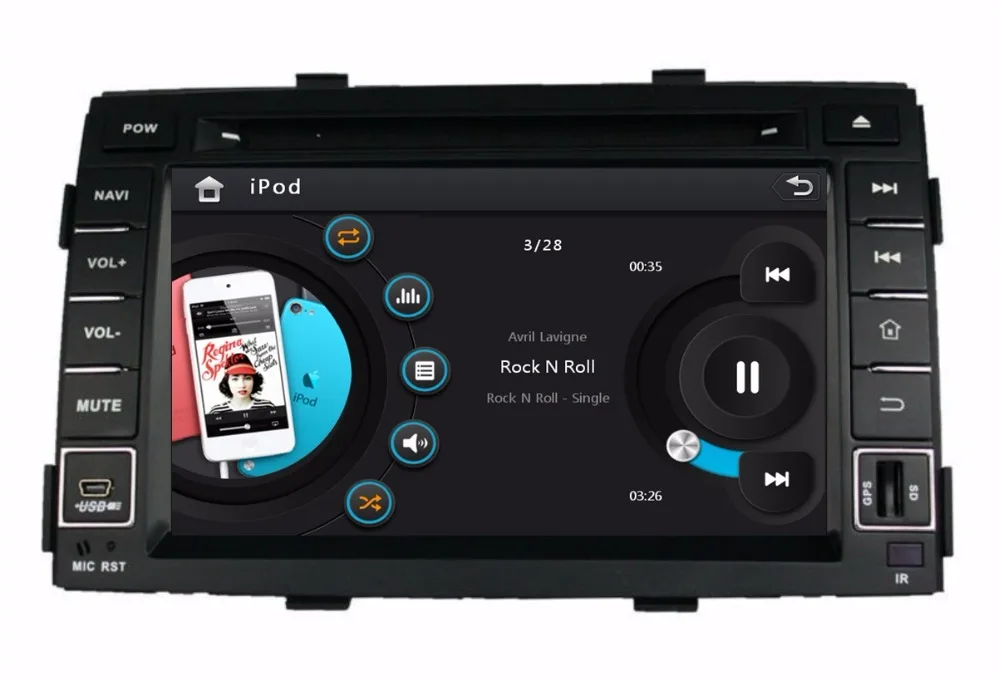 HD 2 din 8" Car Radio DVD Player for Kia SORENTO 2011 2012 With GPS Navigation Bluetooth IPOD TV