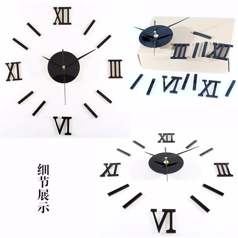 Креативные цифровые настенные часы-наклейка современный дизайн часы DIY часы на стену кухня часы гостиная домашний декор