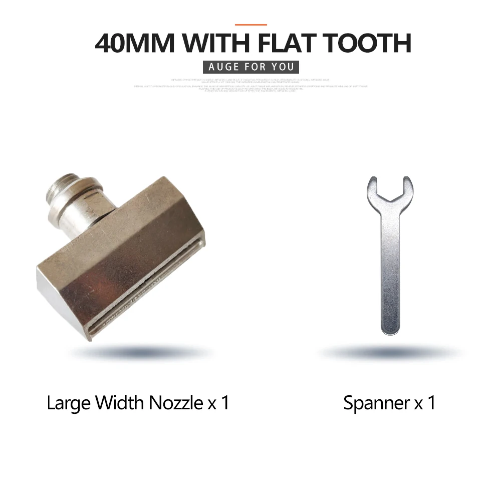 Насадка большого широкого диаметра 20 мм, 30 мм, 40 мм алюминиевая насадка для термоклеевого пистолета большая площадь распылителя, гаечный ключ 1 шт./лот - Цвет: 40mm
