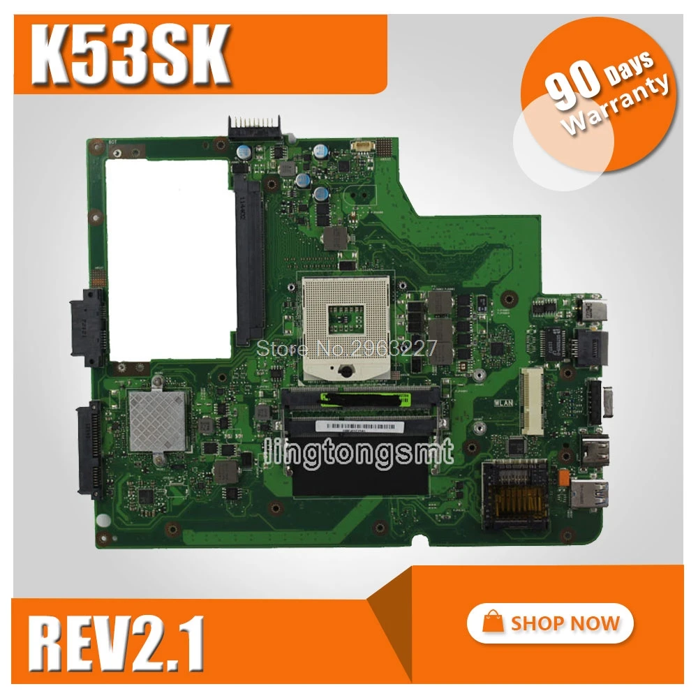  K53SK Motherboard REV2.1 HM65 For ASUS Q550JV K53SK Laptop motherboard K53SK Mainboard K53SK Mother