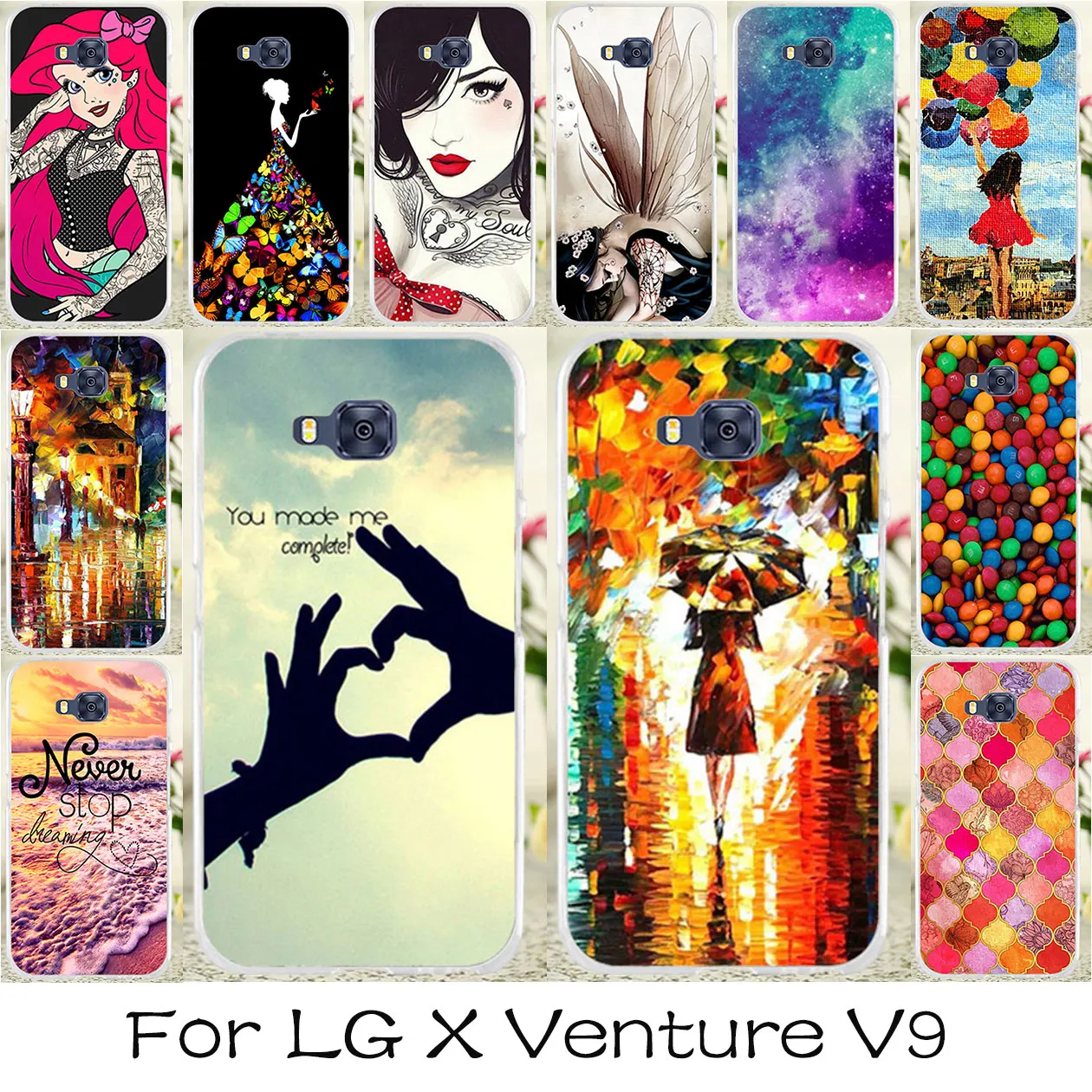 TAOYUNXI Silicone Phone Covers Cases For LG X Venture V9 X
