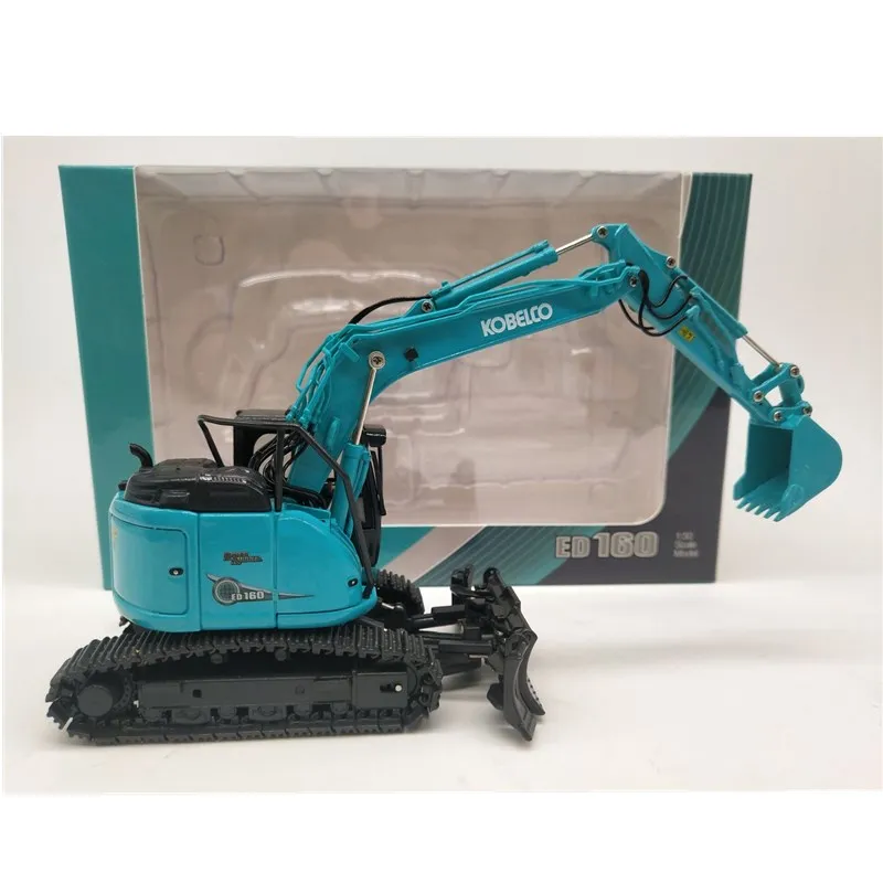 Литая игрушка модель подарок ROS 1:50 Масштаб KOBELCO ED160 BR круглый экскаватор Инженерная техника для мужчин коллекция - Цвет: Синий