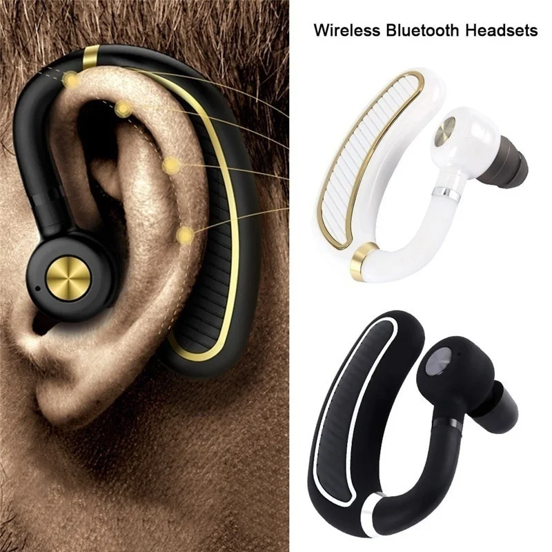 

K21 Business Bluetooth Earphone Wireless Headphone 24 Hours Work Time Ear hook Earphone with Mic For Driver officer