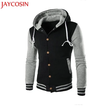 

JAYCOSIN Jackets Men 2018New Mens Coat Jacket Outwear Sweater Winter Slim Coat Hoodie Warm Hooded Sweatshirt Drop Shipping 127