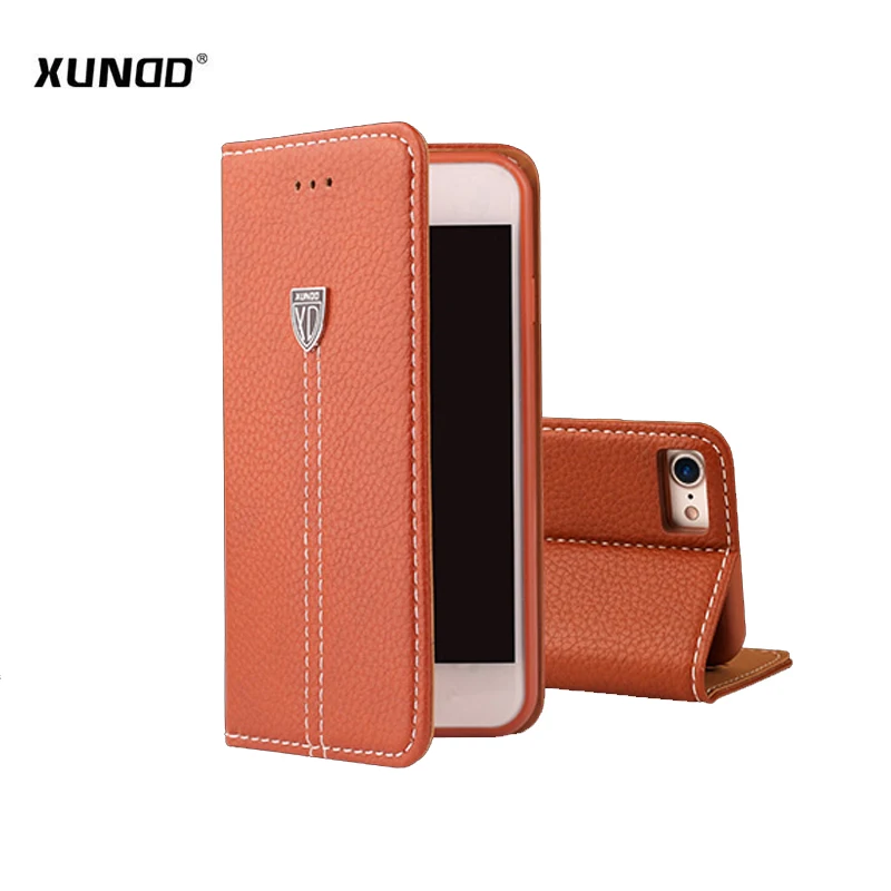 

For iPhone 7 8 plus Case ,XUNDD Luxury Flip Magnetic Stand Vintage Leather cover case For iPhone 6 6s case with Card Slots