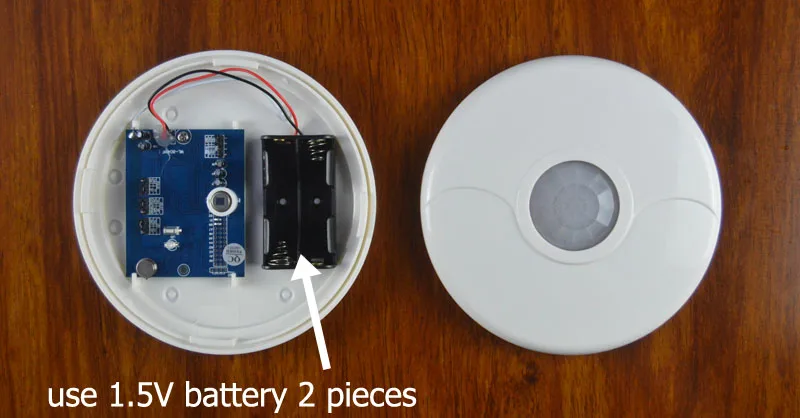 Беспроводные Потолочные Инфракрасные датчики 433 МГц для домашней безопасности WiFi GSM PSTN сигнализация. 2 шт. батарея 1,5 в не включает