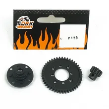 1PC DHK Hobby Model Car 8382 Steel Gear P123 Motor Gear Metal Pinion Gears for 1