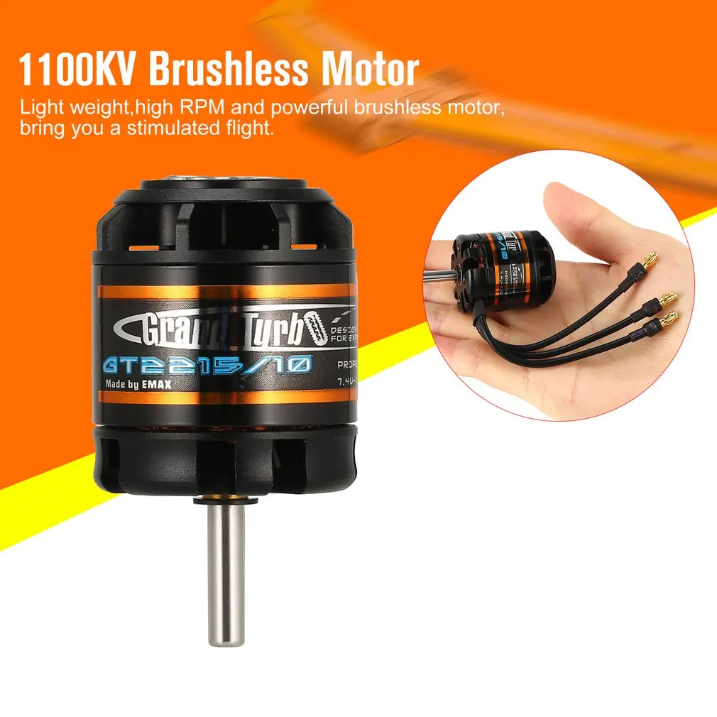 Emax GT2218/09 GT2215/10/12 1100KV 2-3S легкий Мощность бесщеточный двигатель для RC Самолет с неподвижным крылом Дрон Квадрокоптер запасные части