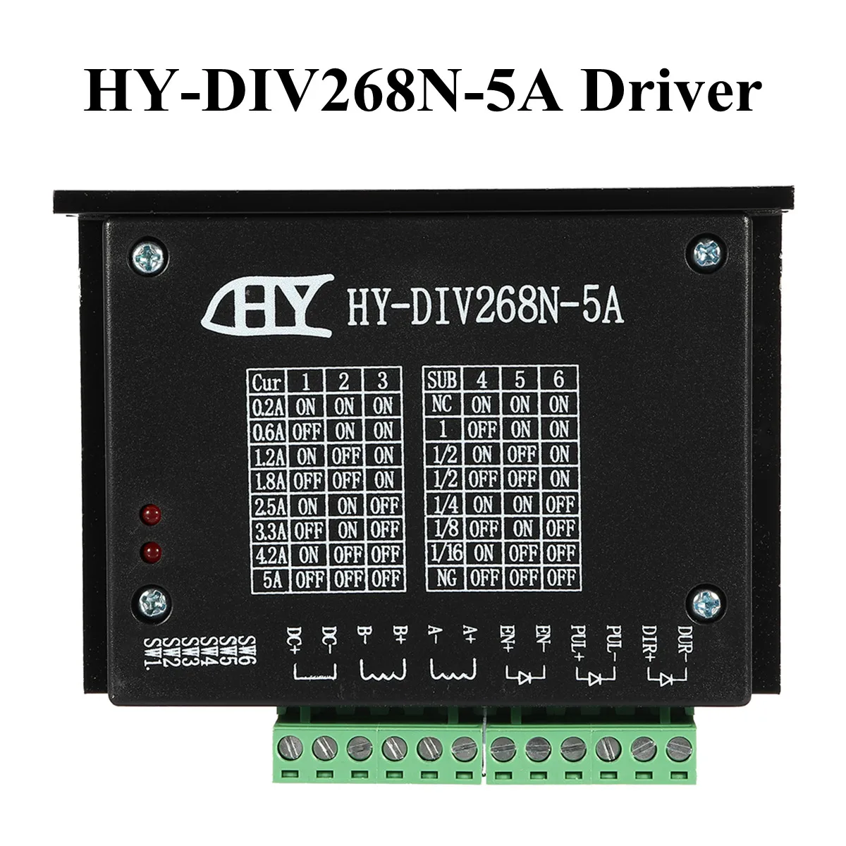 

TB6600 0.2-5A CNC 50VDC Two Four Phase Hybrid Single Withstand Engraving Machine Stepper Motor Driver Controller Single Axis