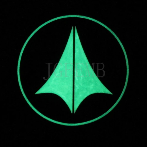 

Luminous Red Robotech Macross U.N.SPACY 3D PVC patch PB458