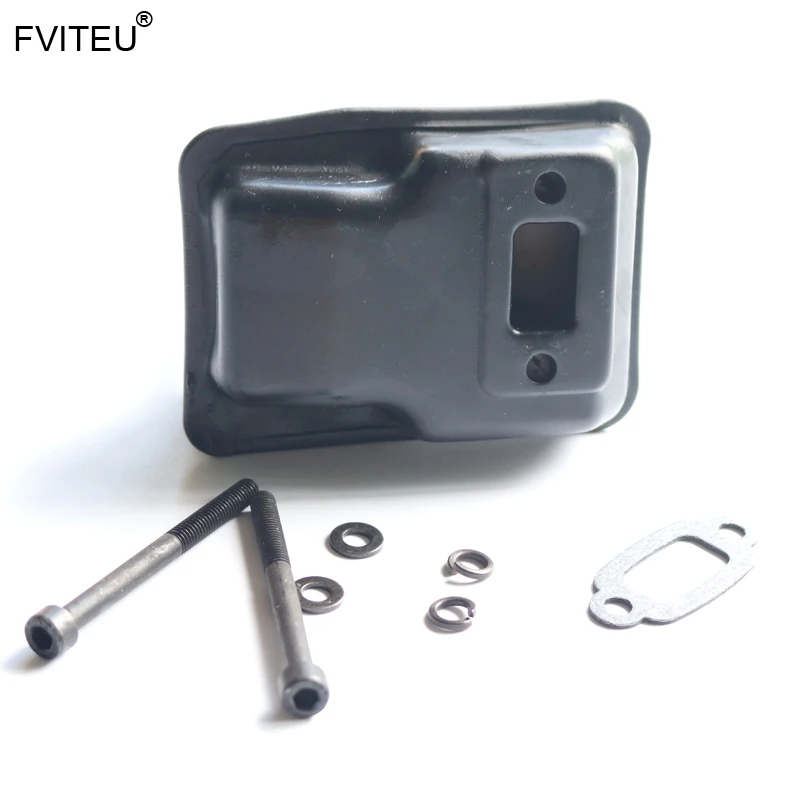 Металлический глушитель FVITEU для двигателя 23cc 26cc 29cc 30 5 cc 1/5 HPI Baja 5B ss 5t 5sc Rovan