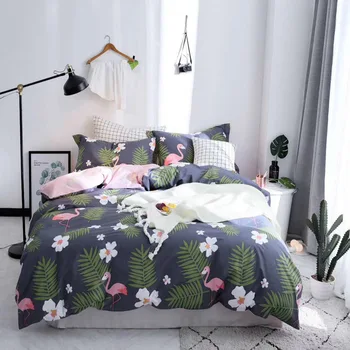 

Nordic style Digital print Bedding Set Quilt Cover Design Bed Set Bohemian a Mini Van Bedclothes 4pcs BE1236