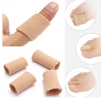 

20 Pcs/lot Gel Fabric Toe Tube Corn blister Correction Bunion Guard toe bandage toe Finger Protector Thumb care