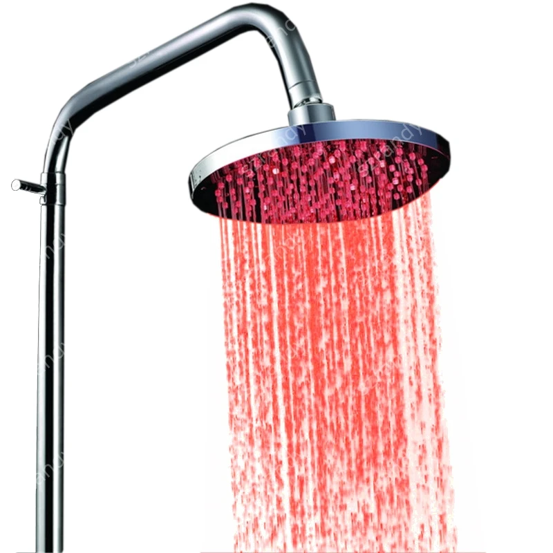 

8 inch ABS water softner rain ceil shower in red color without battery