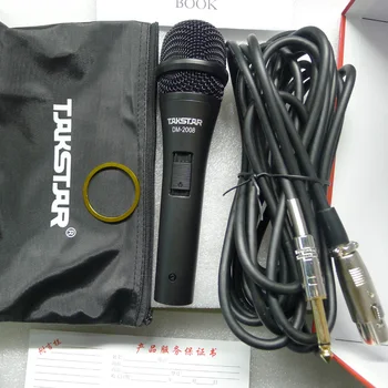

New Takstar DM2008 Professional wired dynamic Microphones for KTV&meeting On-stage performance Computer 6M Cable Free Shipping
