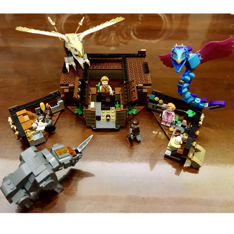 

New Fantastic Beasts Newt's Case of Magical Creatures Compatible Legoing Harri Potter 75952 Building Blocks Christmas Toys Gift