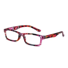 Новая мода цветок очки для чтения Для женщин Для мужчин цветочный узор очки с квадратной оправой PC дальнозоркостью 1,0-4,0 R199