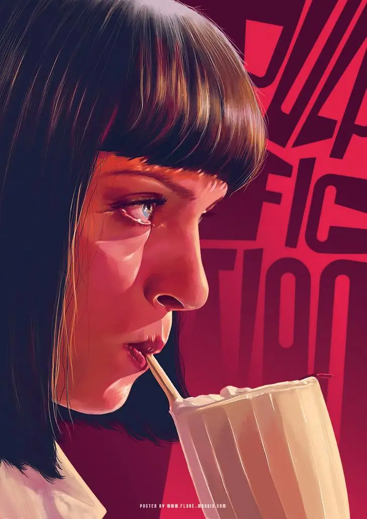 Pulp Fiction Mia Quentin Tarantino Movie Film Classic Wall Stickers Canvas Painting Vintage Poster Home Bar Decor Gift | Дом и сад