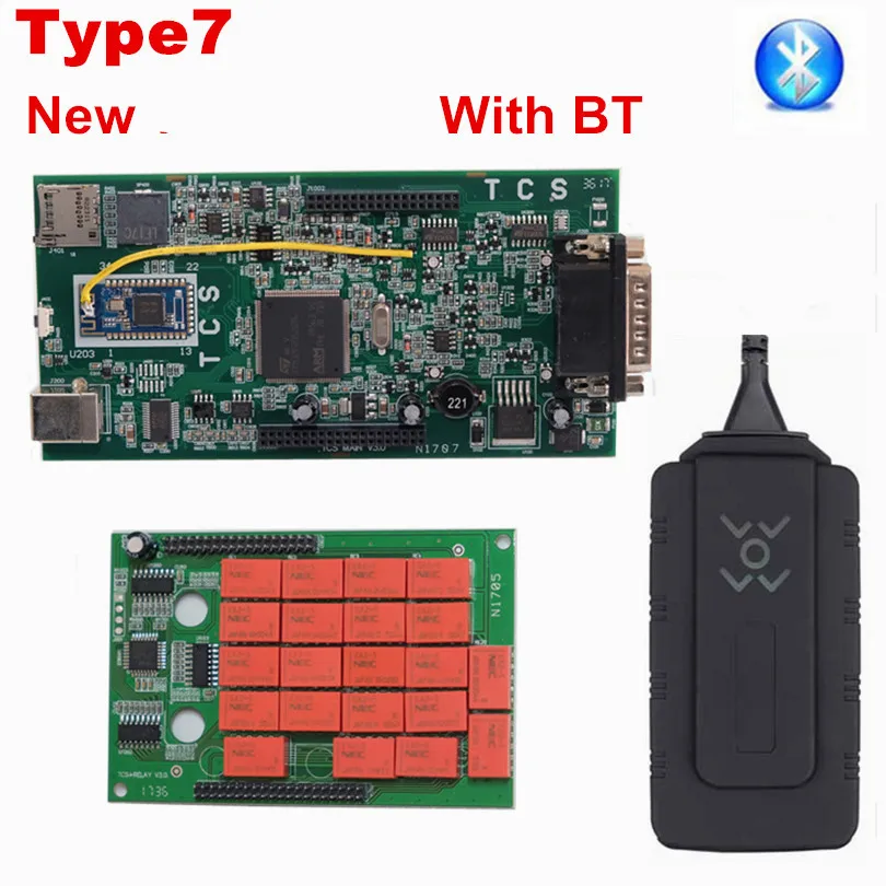 tcs OBDIICAT-150 V3.0 NEC 9241A чип BT. R1/,00/,3 OBD2 сканер автомобиль грузовик диагностический инструмент как Multidiag Pro MVD - Цвет: Type7 W0-W TCS BT