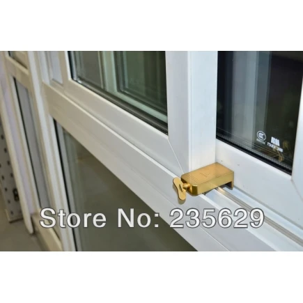

Free Shipping, Safe lock For Aluminum & Vinyl Sliding Window, Zinc Material, The safety lock is aim to protect your children
