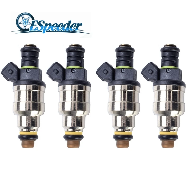 

ESPEEDER 4 pcs 1000 cc Fuel Injector Low Impedance Fuel Spray Nozzle High Performance
