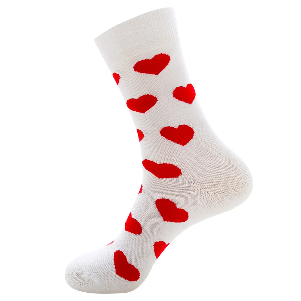 Новые модные мужские носки унисекс высокого качества, женские носки из чесаного хлопка с забавными животными и фруктами, мужские носки большого размера - Цвет: NO19