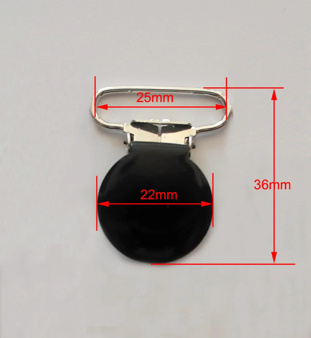 Sutoyuen 25mm Cor Branca Esmalte Metal Redondo Bebê Chupeta Clipes - Garment Suspender Manequim Titular 21 Pçs 1 25 6 clipes garment suspender clipes manequim chupeta titular