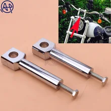 Для Harley Suzuki абсолютно мотоцикл " Хромированная Заготовка 1" Ручка Бар Руль стояк Набор 1 пара